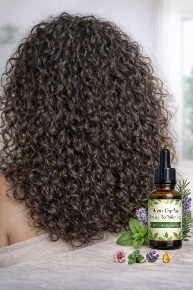 Aceite fresco y revitalizador