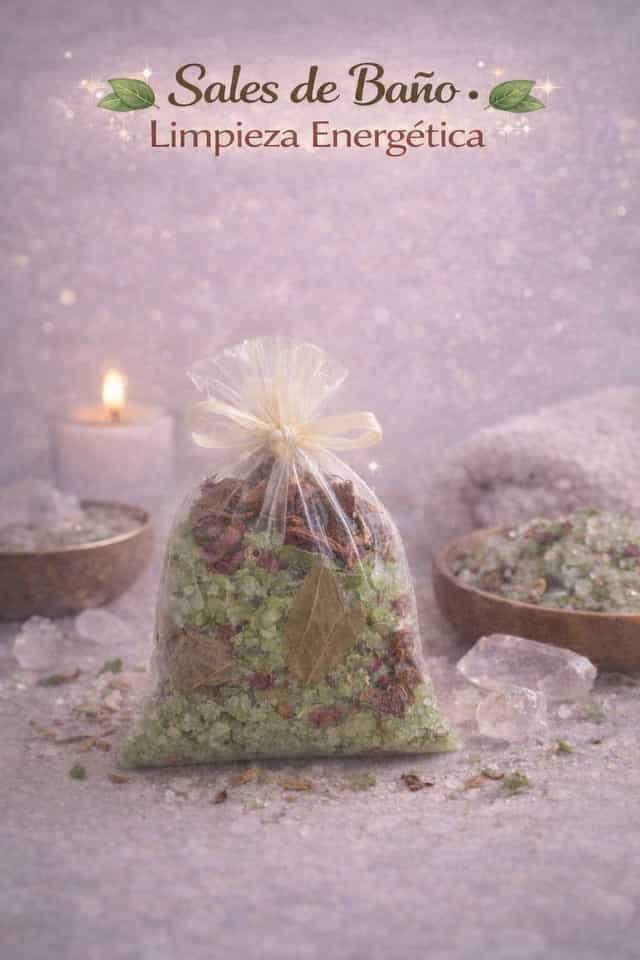 Sales de baño limpieza energética